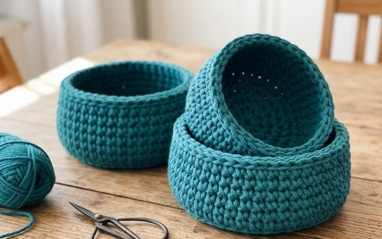 30+ Brilliant Easy Crochet Basket Patterns for Home Storage